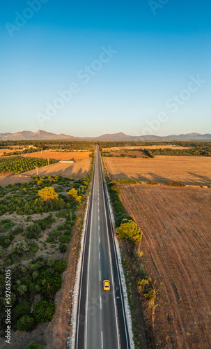 Obraz na płótnie Road on Mallorca looks like somewhere in Arizona. w salonie