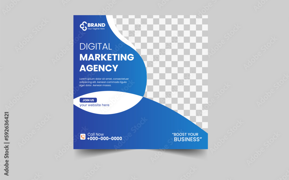 Digital marketing agency social media and post template Digital marketing agency social media and post template
