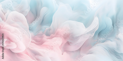 Abstract liquid pattern background  texture  pastel colors  ink in water  explosion of colors  template for presentation - generative AI