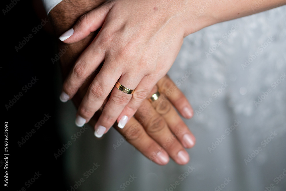 MÃOS COM aliança, casamento, wedding, hands