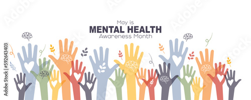 May is Mental Health Awareness Month banner.