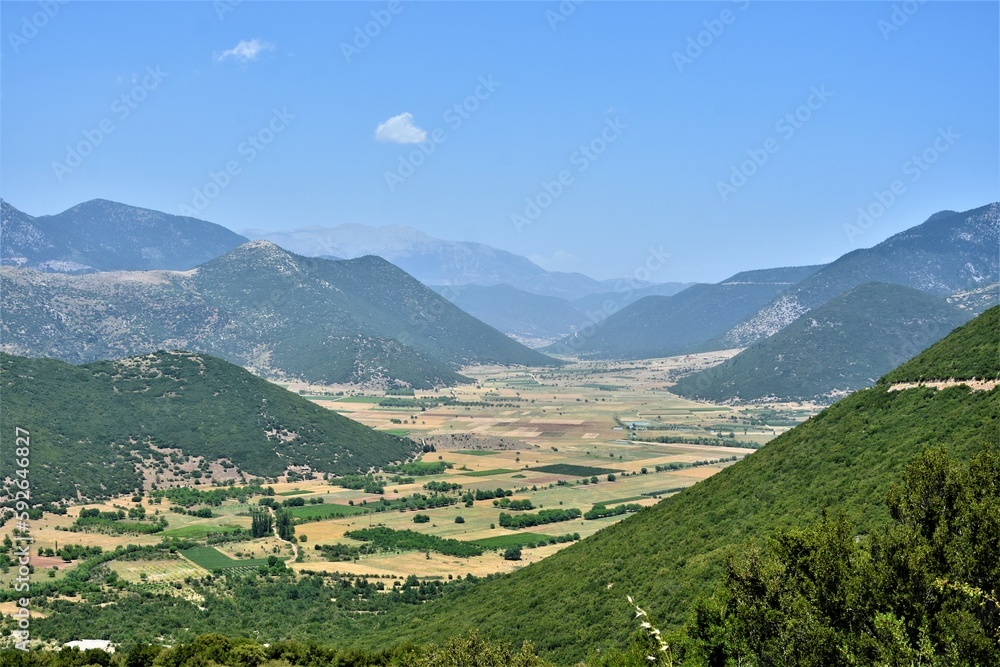 Greek plains in Argolis