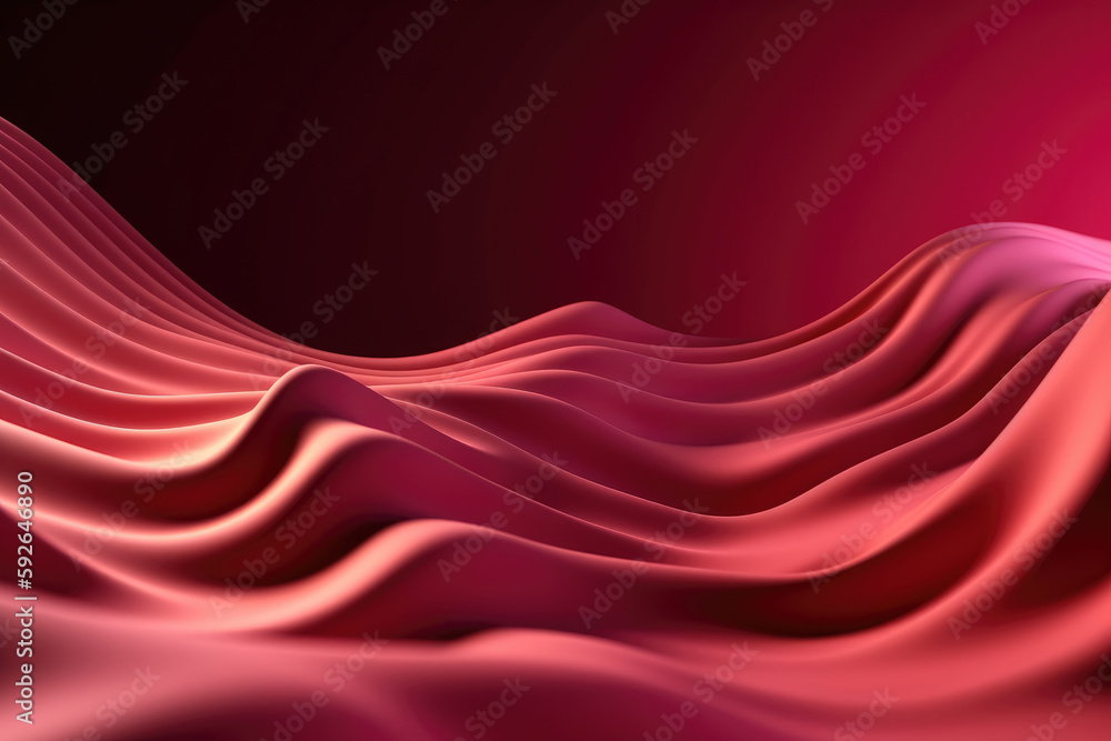 Abstract wavy background with shades of pink Generative AI Abstract wavy background with shades of pink Generative AI