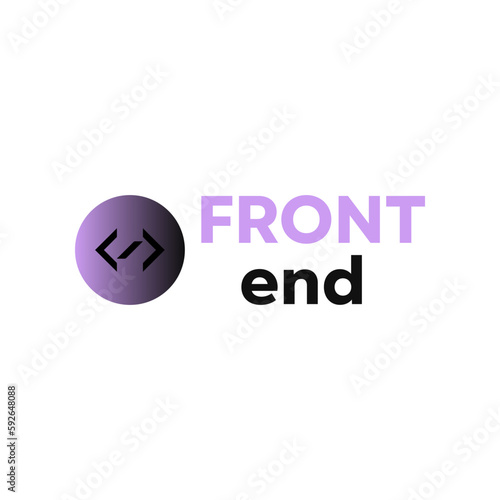 Illustration Vector Graphic of Front End logo 