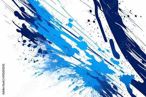 racing splatter blue white background for skin sticker jersey wallpaper - generative ai
