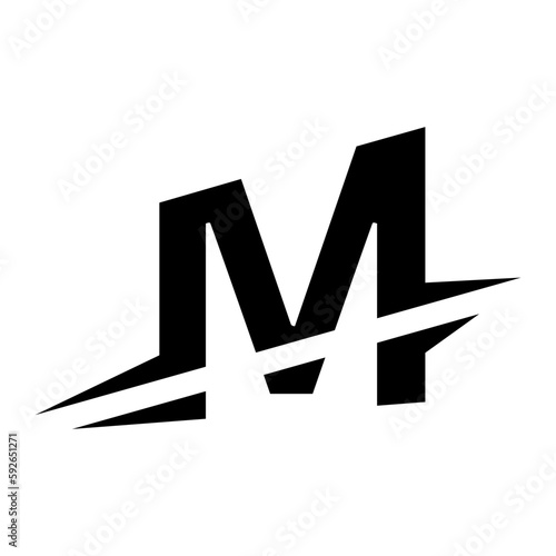 letter M vector illustration template