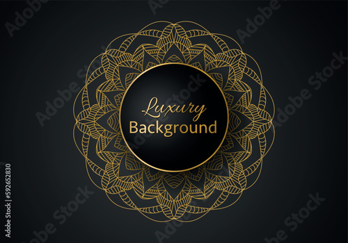 Luxury mandala background with golden arabesque pattern Arabic Islamic east style. Ramadan Style Decorative mandala. Mandala for print