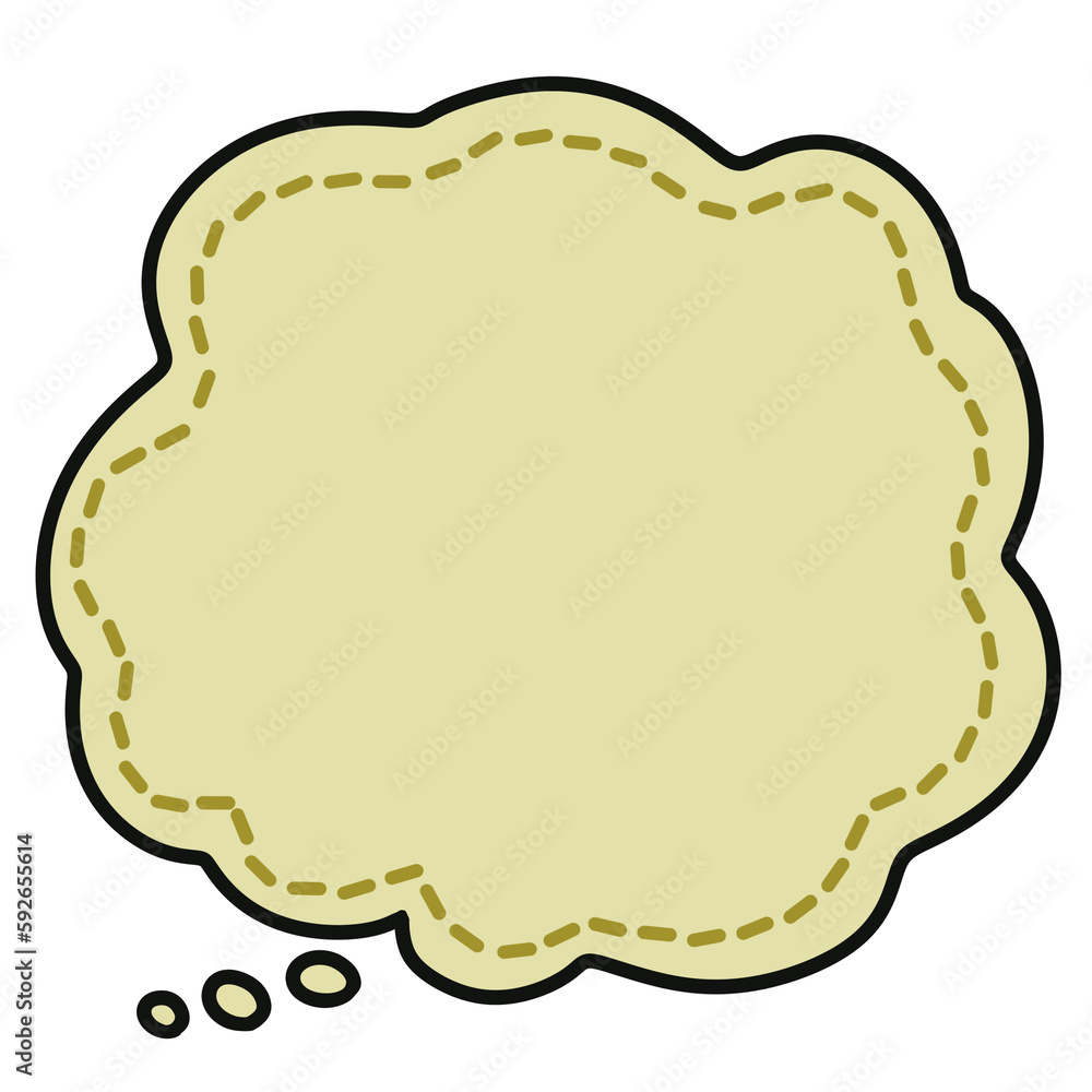 Cloud Hand Drawn Speech Bubble Cloud Hand Drawn Speech Bubble