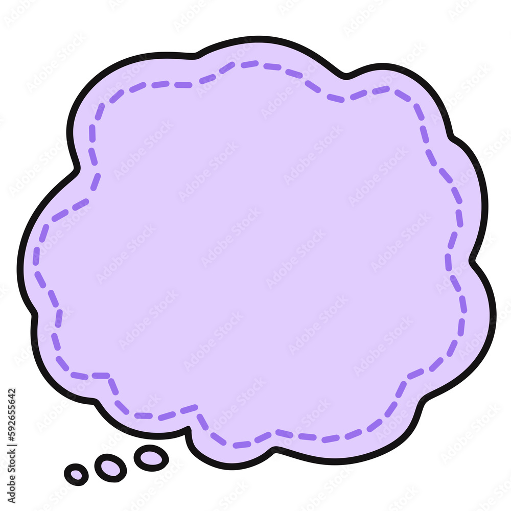 Cloud Hand Drawn Speech Bubble Cloud Hand Drawn Speech Bubble