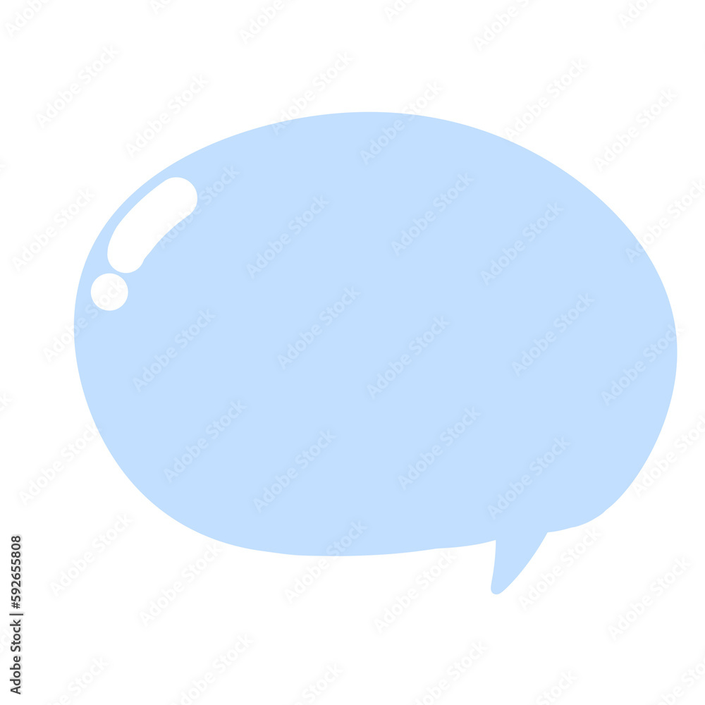 Blue speech bubble Blue speech bubble