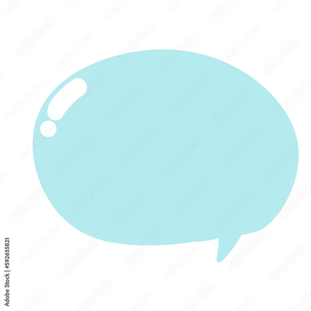 Blue speech bubble Blue speech bubble