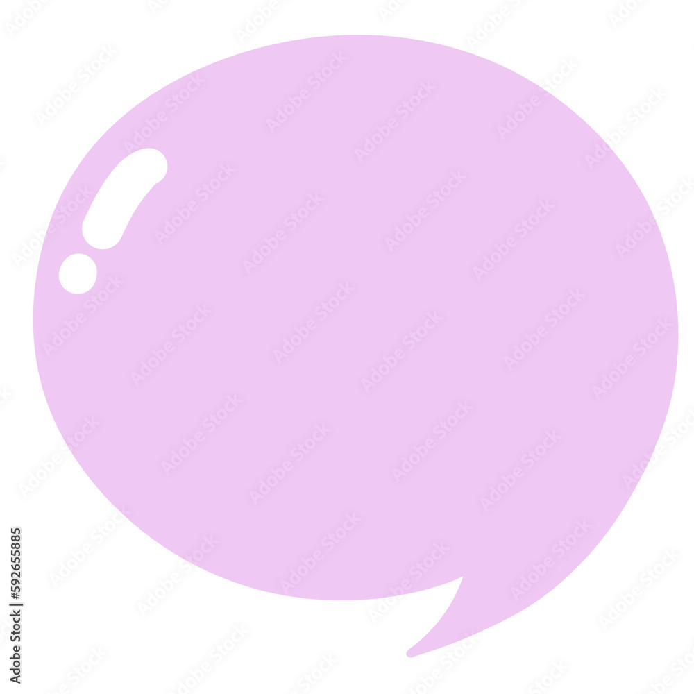 Pink speech bubble Pink speech bubble