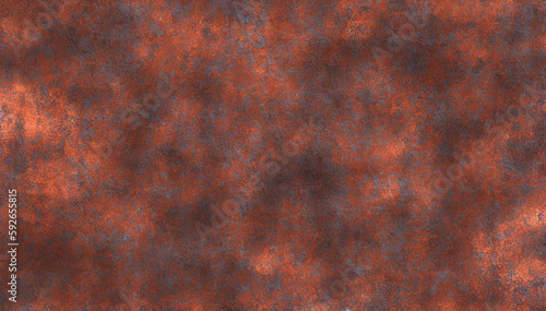 old grunge copper bronze rusty texture dark black background effect. Generative AI