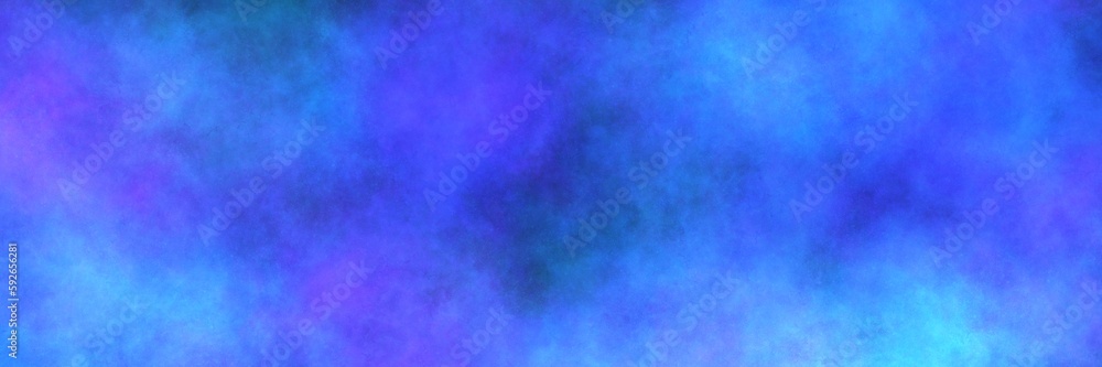 Cloudy sky. Abstract background in blue and crimson shades. Fantastic heaven. Colorful texture.