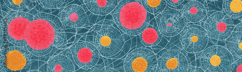 The cancer cells vector texture is a powerful illustration for medical and scientific projects related to cancer research, treatment, and education