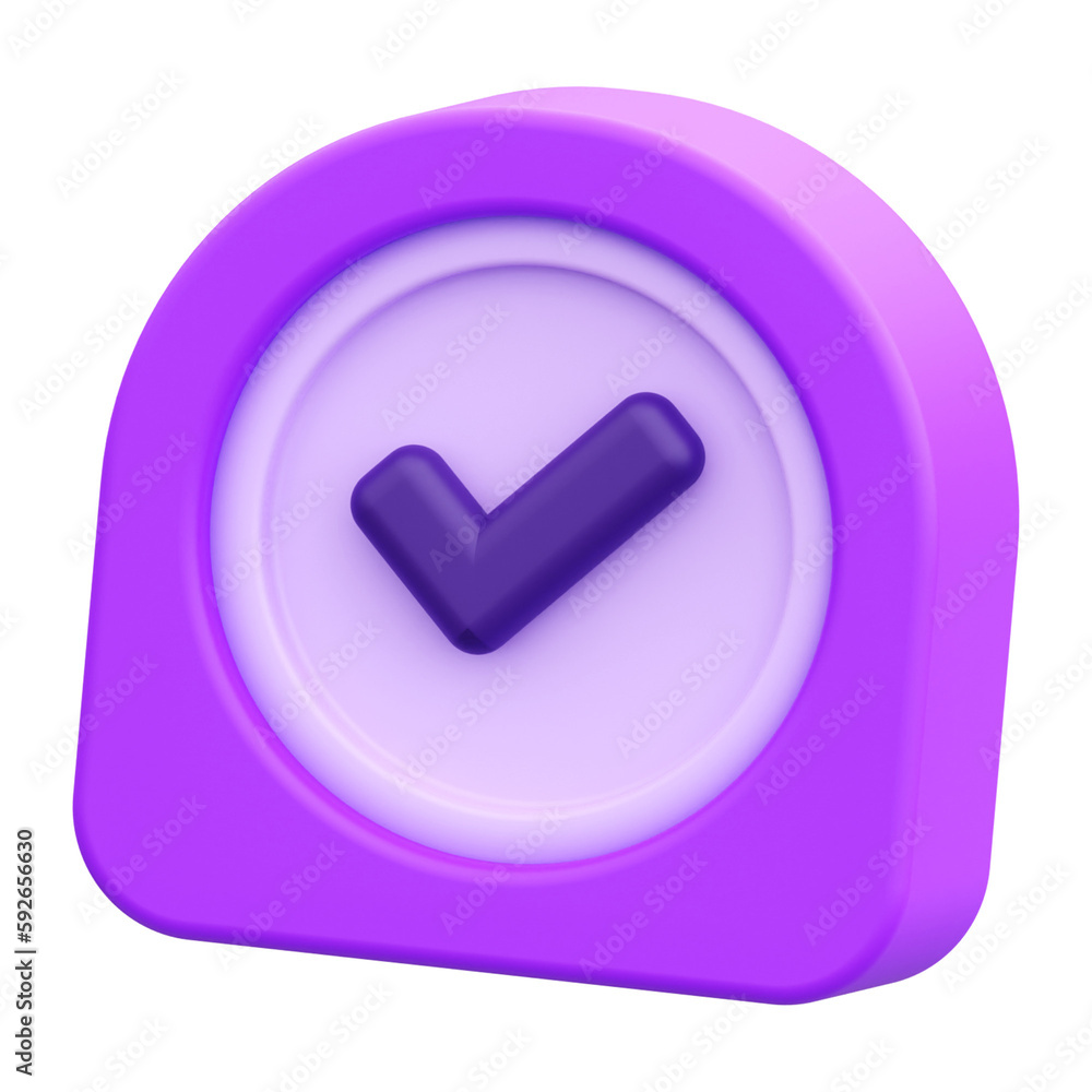 Approved Time 3d render illustration icon Approved Time 3d render illustration icon