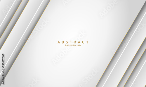 white luxury premium background and gold line.	