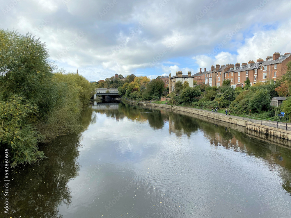 A view of the River Severn in Shrewsbury