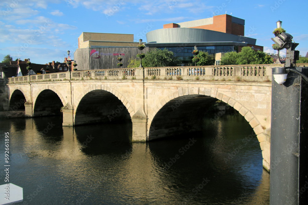 bridge over the river Severn in Shrewsbury