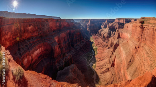 Stunning landscape of the  canyonlands  Generative AI