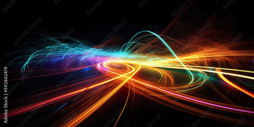 Light streaks Light streaks