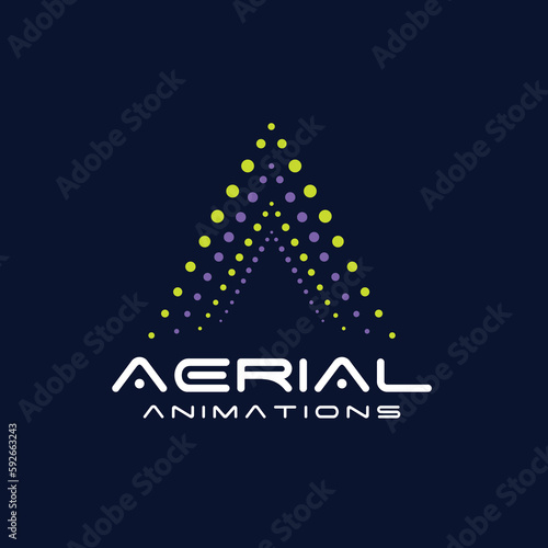 Aerial drone show logo