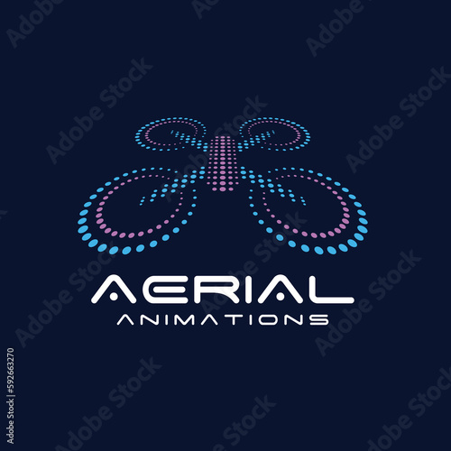 Aerial drone show logo