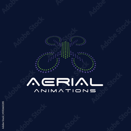 Aerial drone show logo