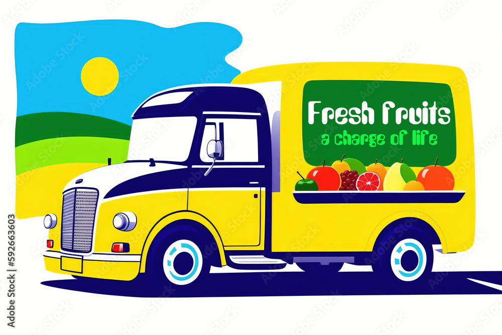 Fruit truck with 