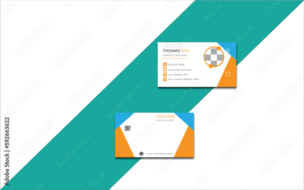 Creative and modern business card template design Creative and modern business card template design