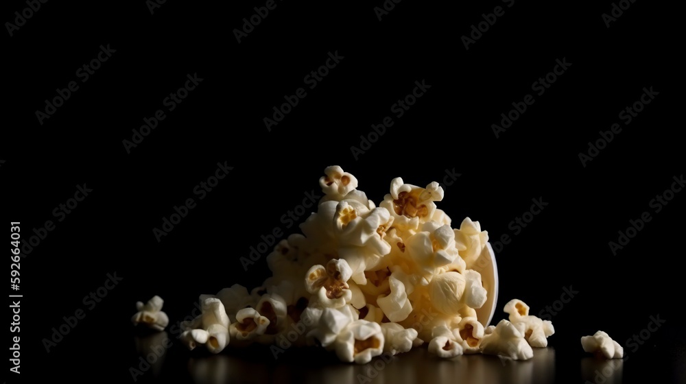 Popcorn, Generative AI, Illustration Popcorn, Generative AI, Illustration