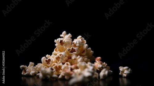 Popcorn, Generative AI, Illustration