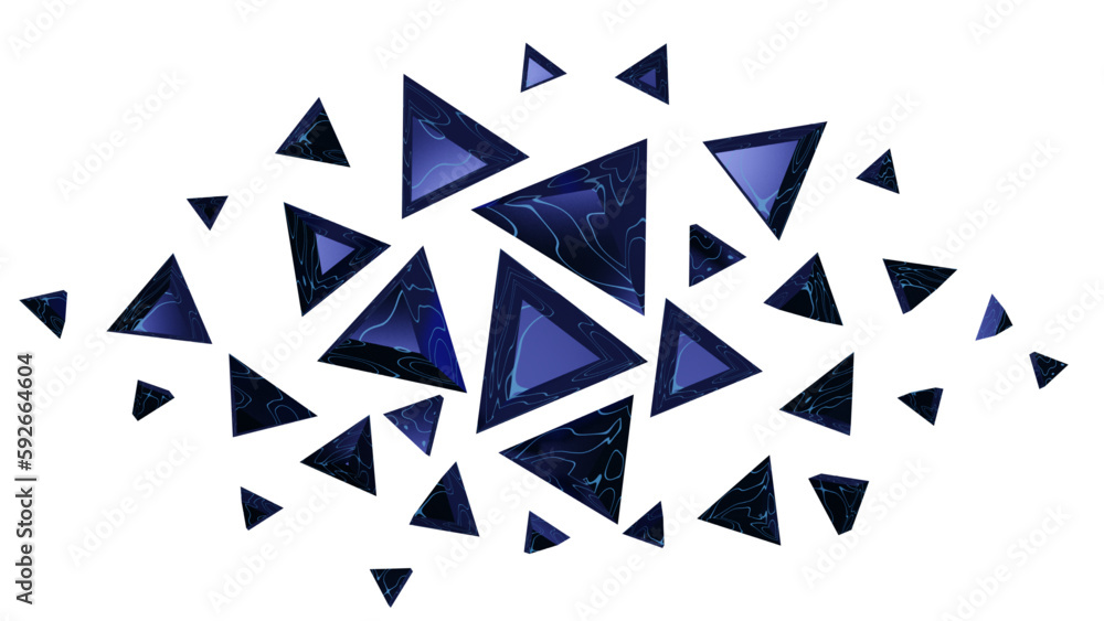 triangles with liquid textures for cutouts and design work. triangles with liquid textures for cutouts and design work.