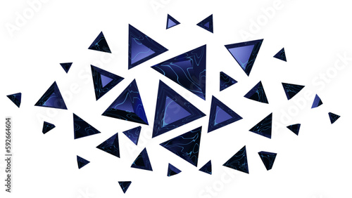 triangles with liquid textures for cutouts and design work.