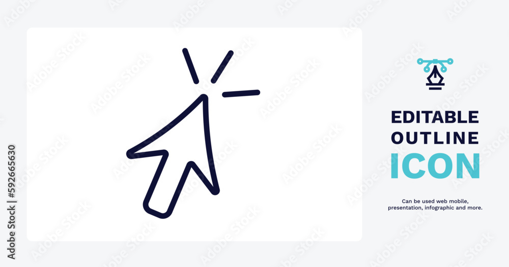 mouse clicker icon. Thin line mouse clicker icon from user interface collection. Outline vector. Editable mouse clicker symbol can be used web and mobile mouse clicker icon. Thin line mouse clicker icon from user interface collection. Outline vector. Editable mouse clicker symbol can be used web and mobile
