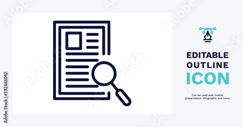 waybill icon. Thin line waybill icon from delivery and logistics collection. Outline vector isolated on white background. Editable waybill symbol can be used web and mobile