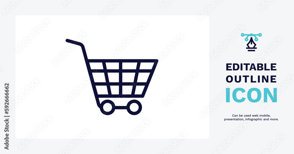 shopping icon. Thin line shopping icon from real estate industry collection. Outline vector isolated on white background. Editable shopping symbol can be used web and mobile shopping icon. Thin line shopping icon from real estate industry collection. Outline vector isolated on white background. Editable shopping symbol can be used web and mobile