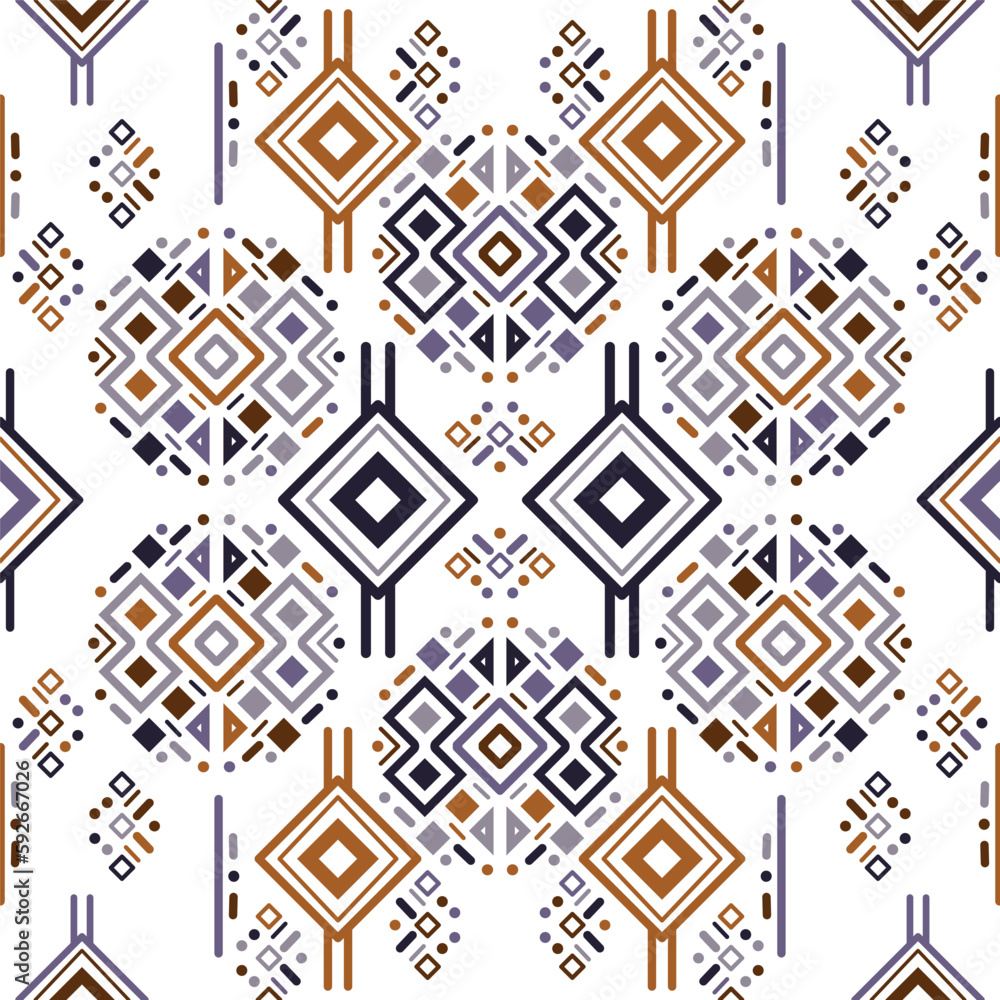 Tribal ethnic seamless striped pattern in Aztec style. Ikat geometric folklore ornament. Indian, Gypsy, Mexican, Scandinavian, folk pattern. Tribal ethnic seamless striped pattern in Aztec style. Ikat geometric folklore ornament. Indian, Gypsy, Mexican, Scandinavian, folk pattern.