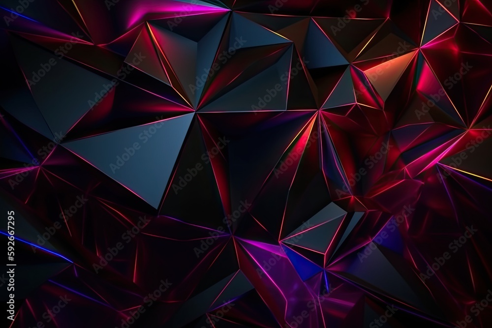 Abstract background. Abstract 3d vibrant background. Dark 3d wallpaper - Generative AI Abstract background. Abstract 3d vibrant background. Dark 3d wallpaper - Generative AI