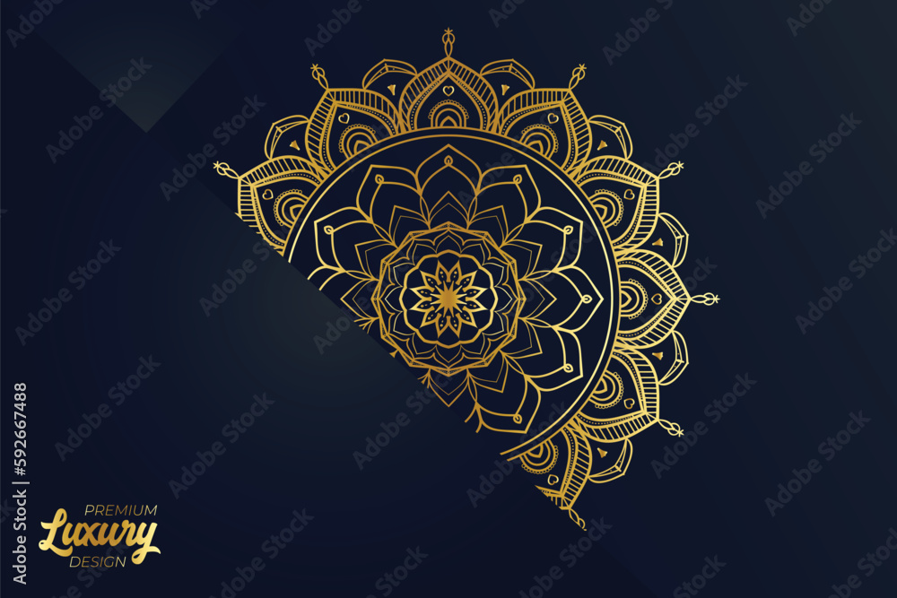 Luxury mandala design background Luxury mandala design background