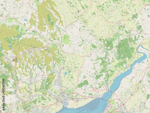 Monmouthshire, Wales - Great Britain. OSM. No legend