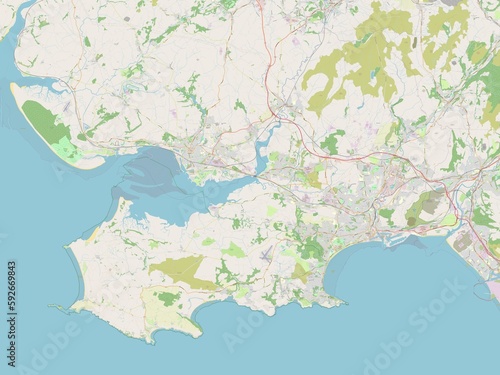 Swansea  Wales - Great Britain. OSM. No legend