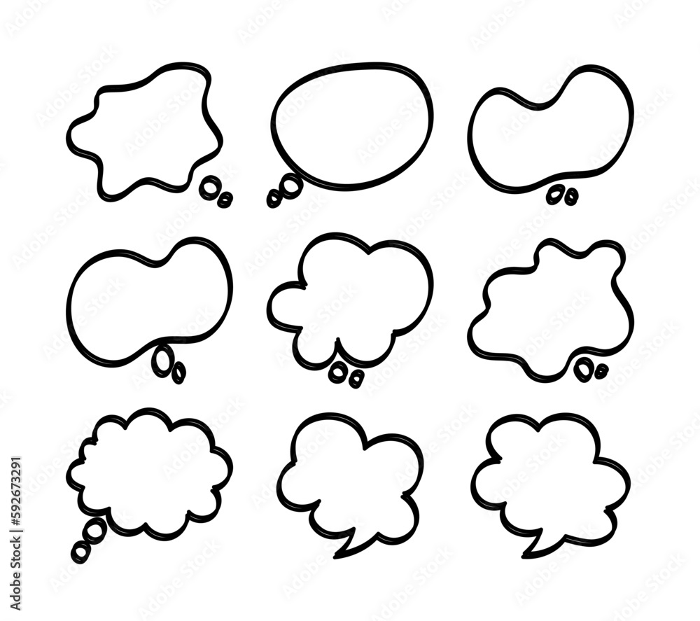 speech bubble on white background speech bubble on white background