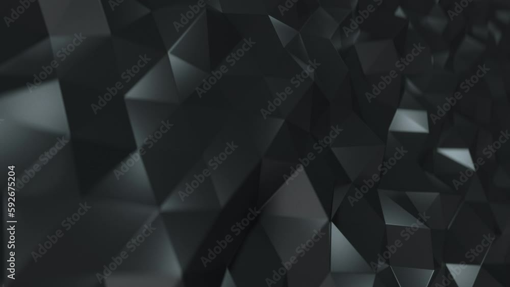 Dark Triangles Abstract Technological Background - Seamless Loop Animation Dark Triangles Abstract Technological Background - Seamless Loop Animation