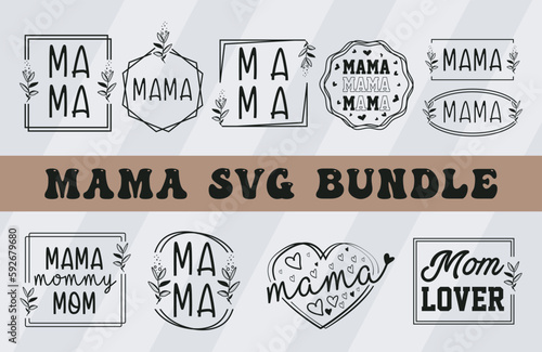 Mama-svg-mom-typography-vector-design-bundle