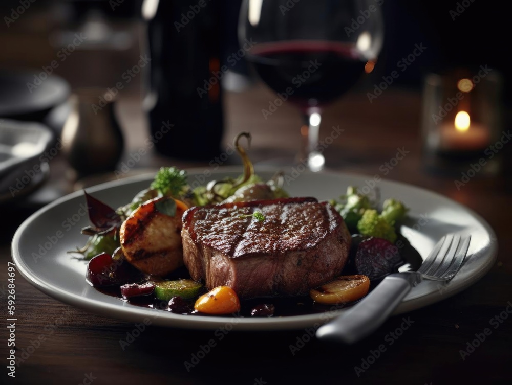 Close-up of Delicious Steak Being Cut with Sharp Knife Close-up of Delicious Steak Being Cut with Sharp Knife