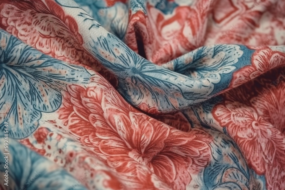 fabric texture background. blue. generative ai