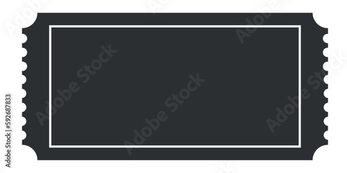 Vector ticket. Vector flat ticket illustration. ticket icon. Blank ticket.