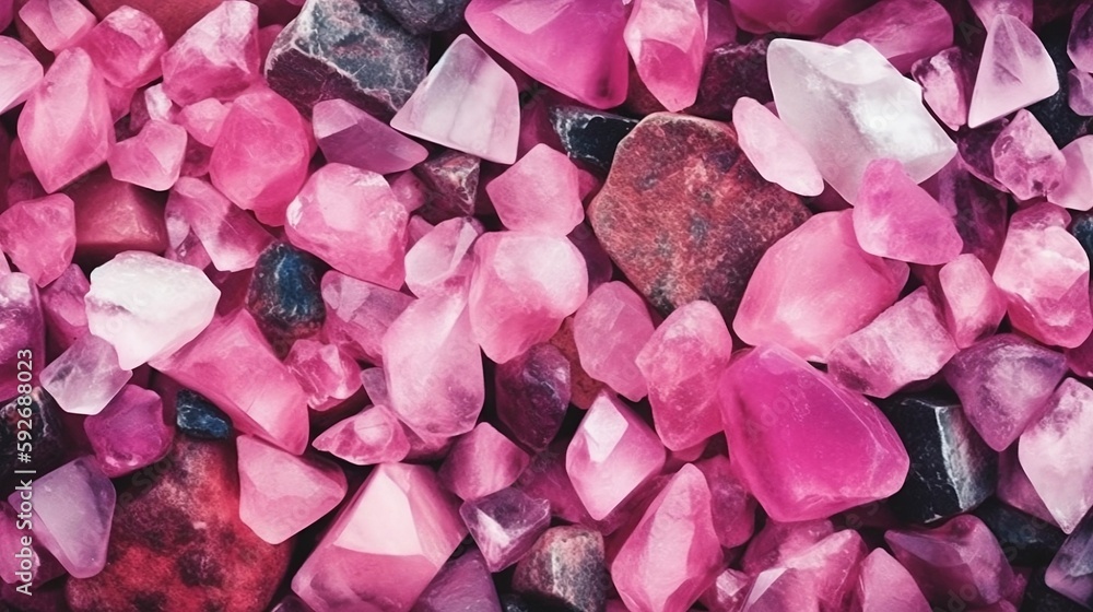 pink stones, generative AI