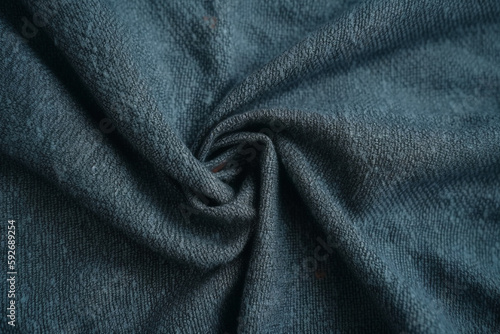 fabric texture background. blue. generative ai 